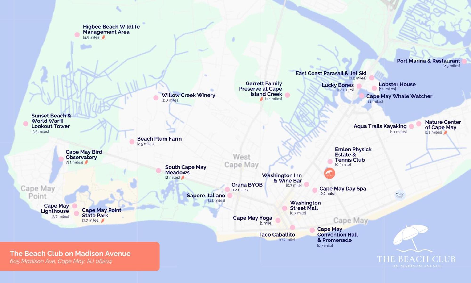 The Beach Club On Madison Avenue Cape May Bagian luar foto